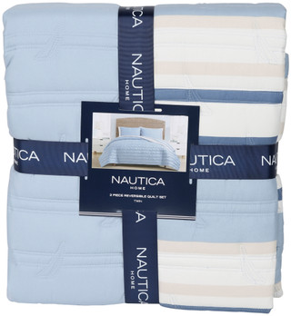 Thumbnail 1: Nautica Twin 2 Pc Reversible Quilt Set 
