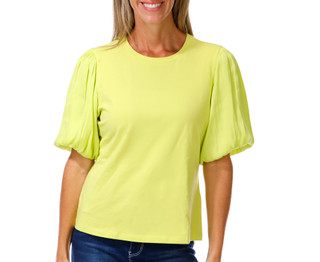 Thumbnail 1: DKNY Women's Puff Sleeve Top 