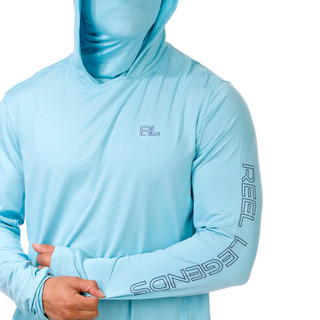 Thumbnail 3: REEL LEGENDS Men's Outdoor Long Sleeve Gaiter Synergy Shirt 