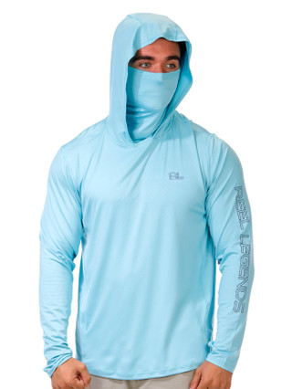 Thumbnail 1: REEL LEGENDS Men's Outdoor Long Sleeve Gaiter Synergy Shirt 