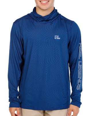 Thumbnail 1: REEL LEGENDS Men's Outdoor Long Sleeve Gaiter Synergy Shirt 