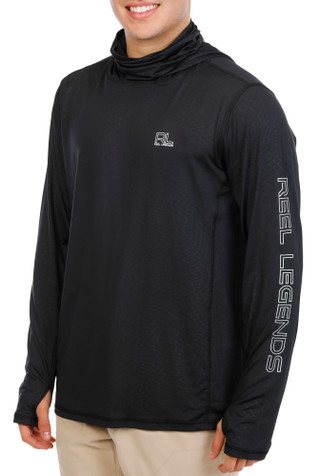Thumbnail 1: REEL LEGENDS Men's Outdoor Long Sleeve Gaiter Synergy Shirt 