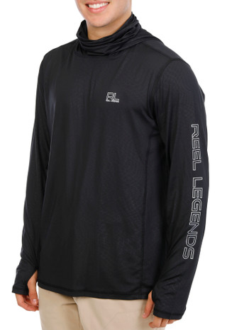 Thumbnail 2: REEL LEGENDS Men's Outdoor Long Sleeve Gaiter Synergy Shirt 