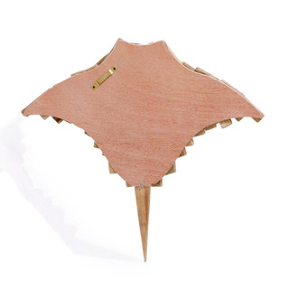 Thumbnail 4: Sand + Sea 19x20.5 Wood Stingray Home Accent 