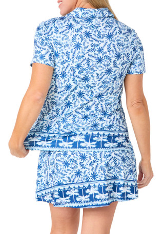 Thumbnail 2: Coral Bay Golf Petite A-Line Print Golf Skort 