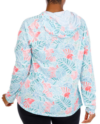 Thumbnail 2: REEL LEGENDS Plus Long Sleeve Air Grid Performance Hooded Top 