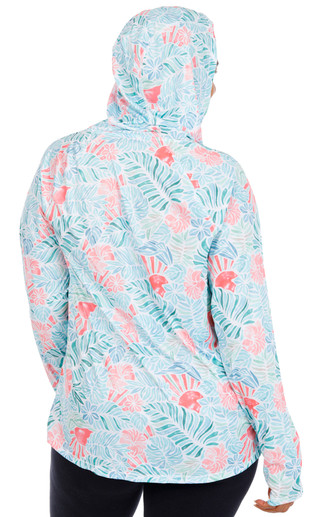 Thumbnail 3: REEL LEGENDS Plus Long Sleeve Air Grid Performance Hooded Top 