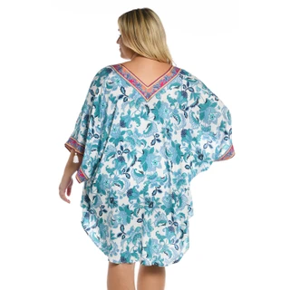 Thumbnail 3: La Blanca Plus Santorini Kimono Swim Cover-up 