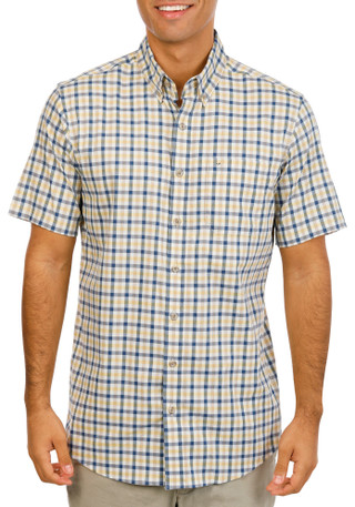 Thumbnail 1: Eddie Bauer Men's Short Sleeve Plaid Button Down Shirt 
