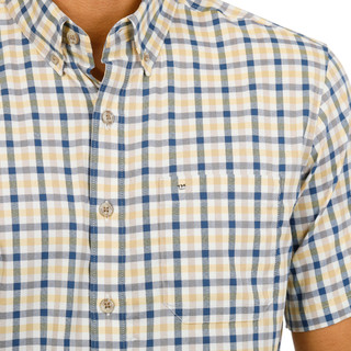 Thumbnail 3: Eddie Bauer Men's Short Sleeve Plaid Button Down Shirt 