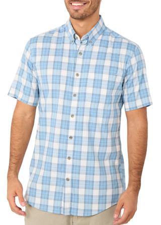 Thumbnail 1: Eddie Bauer Men's Short Sleeve Plaid Button Down Shirt 