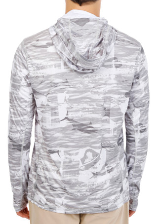 Thumbnail 3: REEL LEGENDS Men's Outdoor Airgrid Gaiter Hooded Long Sleeve Shirt 