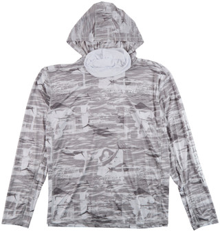 Thumbnail 2: REEL LEGENDS Men's Outdoor Airgrid Gaiter Hooded Long Sleeve Shirt 