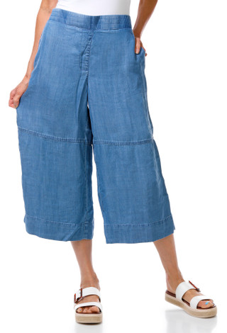 Thumbnail 1: Coral Bay Women's Seam Front Wide Leg Capris 