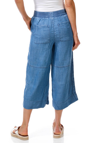 Thumbnail 3: Coral Bay Women's Seam Front Wide Leg Capris 