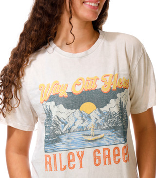 Thumbnail 3: Riley Green Junior's Short Sleeve Riley Green Graphic Tee 