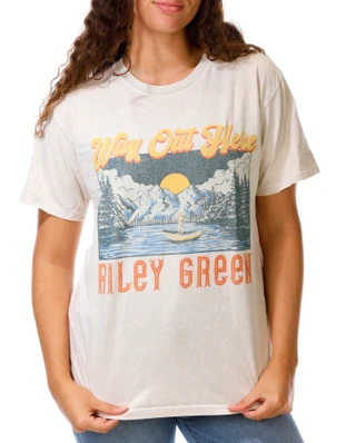 Thumbnail 1: Riley Green Junior's Short Sleeve Riley Green Graphic Tee 