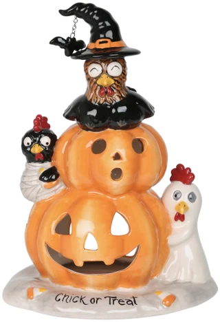 Thumbnail 1: BLUE SKY Chick or Treat Candle House 