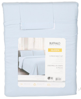 Thumbnail 2: Buffalo David Bitton Queen 4 Pc Micro Washed Sheet Set 