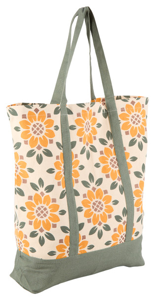 Thumbnail 3: Maple & Oak Designs 21x19 Sunflower Harvest Canvas Tote Bag 