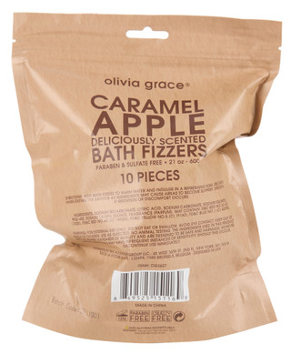 Thumbnail 2: Olivia Grace 10 Pk Harvest Caramel Apple Bath Fizzers 