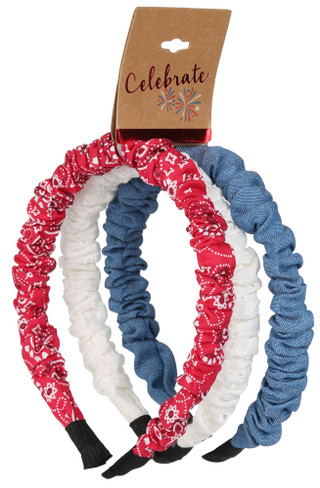 Thumbnail 1: Celebrate 3 Pk Bandana Headbands  