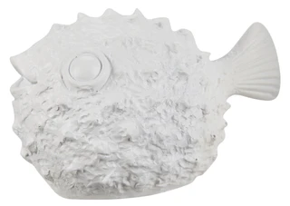 Thumbnail 1: Sand + Sea 8 in Resin Pufferfish Home Decor 