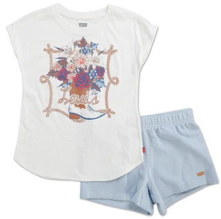 Thumbnail 1: Levi's Girls 2 Pc Shorts Set  