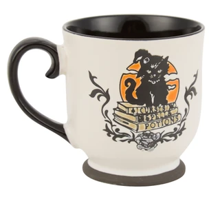 Thumbnail 2: Spectrum Designz Black Cat in Witch's Hat Halloween Coffee Mug 
