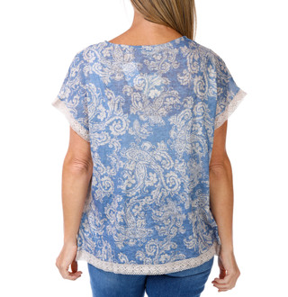 Thumbnail 2: Chenault Women's Crochet Trim Top 