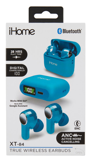 Thumbnail 1: Ihome XT-84 True Wireless Earbuds with Charging Case & USB Cable 
