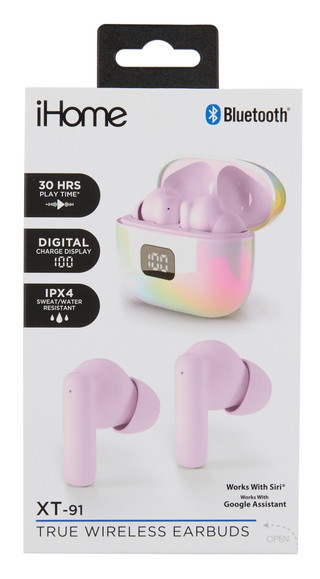Thumbnail 1: Ihome XT-91 True Wireless Earbuds with Charging Case & USB Cable 