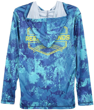 Thumbnail 2: REEL LEGENDS Big Boys Logo Performance Hoodie 