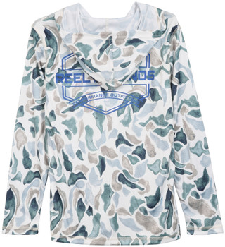 Thumbnail 2: REEL LEGENDS Big Boys Logo Performance Hoodie 