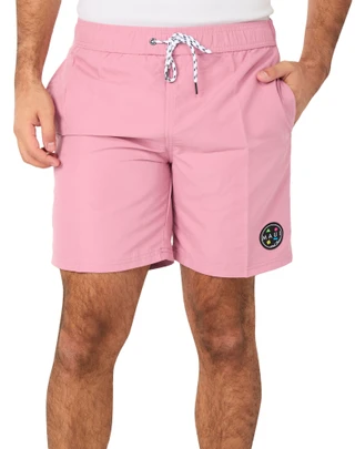 Thumbnail 1: Maui & Sons Men's Solid Poolside Volley Swim Trunks 