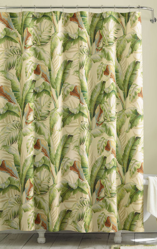 Thumbnail 2: TOMMY BAHAMA Tommy Bahama Palmiers Green Shower Curtain 