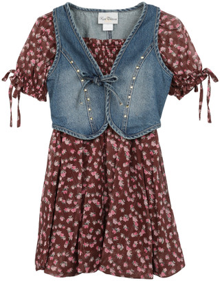 Thumbnail 1: Rare Editions Big Girls 2 Pc Dress Set 