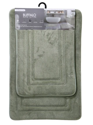 Thumbnail 1: Buffalo David Bitton 2 Pc Microfiber Bath Rug Set 