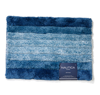 Thumbnail 1: Nautica Home 17x24 Ribbed Ombre Soft Bath Rug 