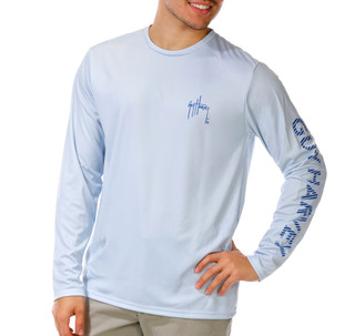 Thumbnail 1: Guy Harvey Men's Long Sleeve Performance Graphic Tee 