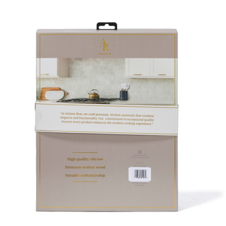 Thumbnail 3: ARTISAN ROW 5 Pc Walnut & Silicone Utensil Set 