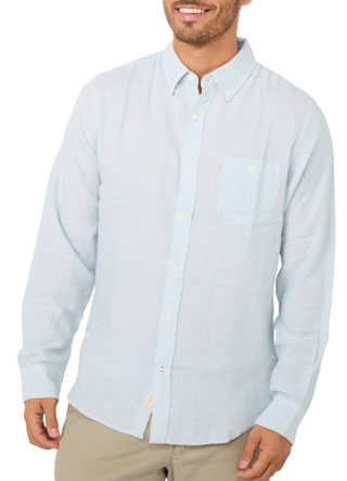 Thumbnail 1: Weatherproof Vintage Men's Long Sleeve Solid Twill Button Down 