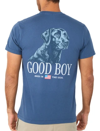 Thumbnail 1: Good Boy Men's Short Sleeve Graphic Crew Neck Tee 