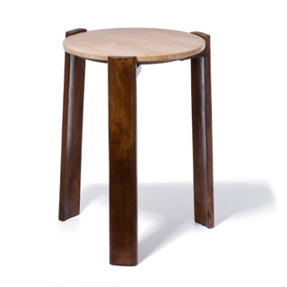 Thumbnail 2: Sagebrook Home 22 In Travetine Top Accent Table 
