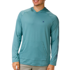 Thumbnail 1: Hurley Men's Long Sleeve Sunrise Hooded Sun Shirt 
