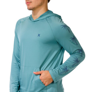 Thumbnail 3: Hurley Men's Long Sleeve Sunrise Hooded Sun Shirt 