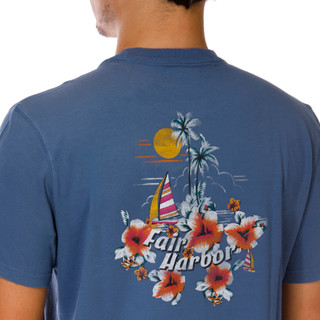 Thumbnail 2: Fair Harbor Men's Short Sleeve Graphic Crew Neck Tee 