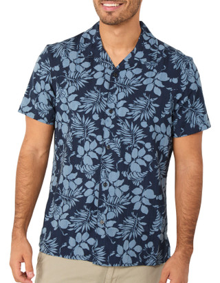 Thumbnail 1: Perry Ellis Men's Short Sleeve Printed Button Down Shirt 