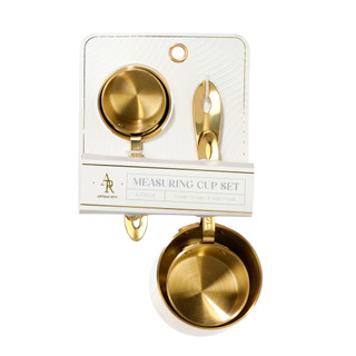 Thumbnail 1: ARTISAN ROW 4 Pc Golden Measuring Cup Set 