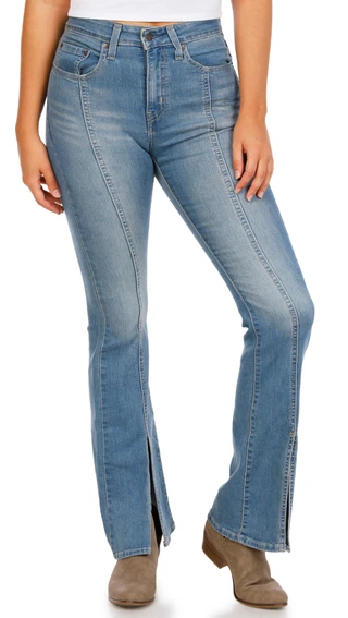 Thumbnail 1: Levi's Juniors Split Hem Stellar Stretch High Rise Jeans 